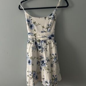 Francesca's Mini Floral Skater Dress